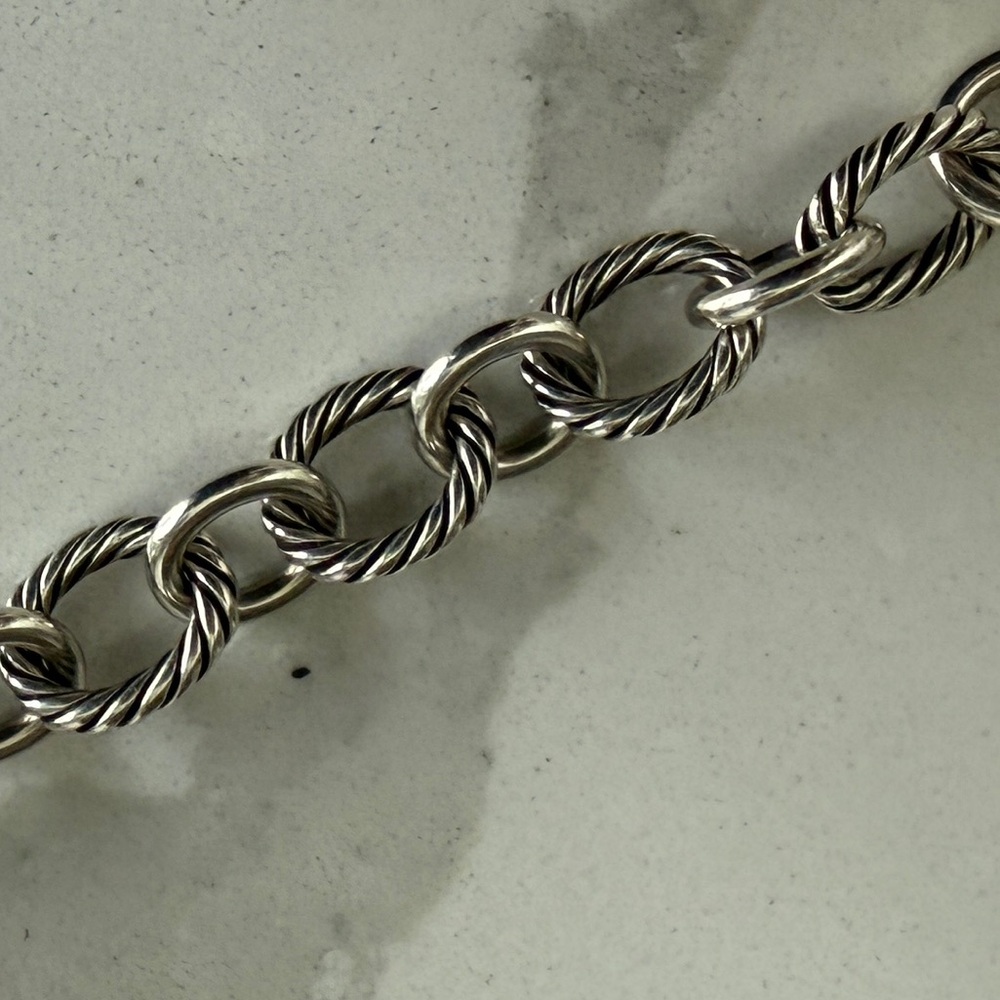 David Yurman Oval Link Bracelet 10mm Sterling Silver